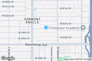 Map image of the property - 862 W 84th St
