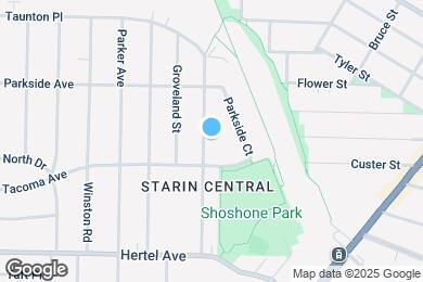 Map image of the property - 117 Shoshone St