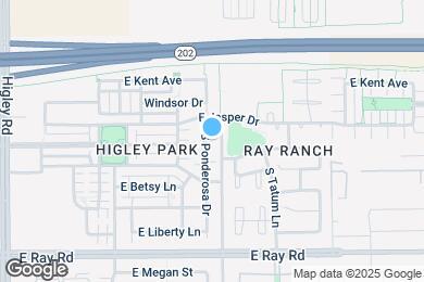 Map image of the property - 1391 S Ponderosa Dr