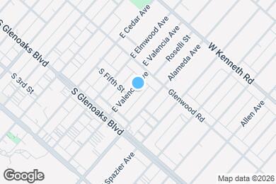 Map image of the property - 508 E Valencia Ave