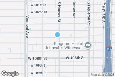 Map image of the property - 704 W 105th St