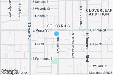 Map image of the property - 1635 N Arcadia Ave