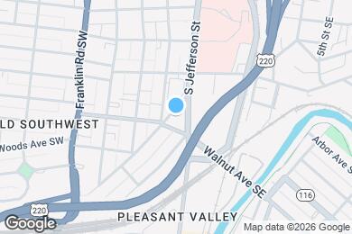 Map image of the property - 1222-1224 Maple Ave SW