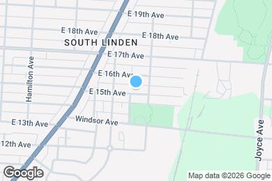 Map image of the property - 1256 E 15th Ave