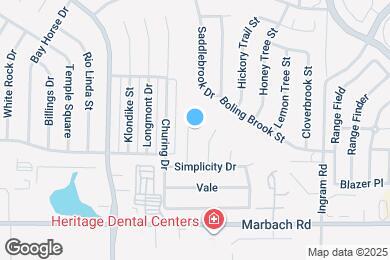 Map image of the property - 1322 Bayou Dr