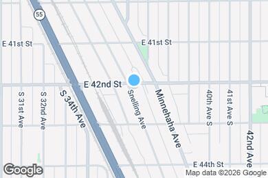 Map image of the property - 3605 E 42nd St