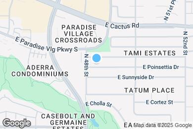Map image of the property - 4820 E Poinsettia Dr