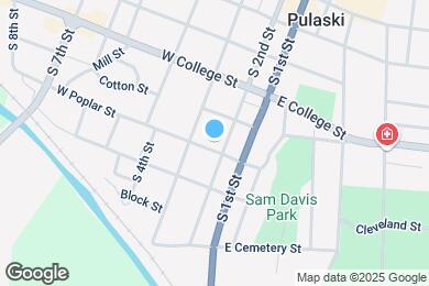 Map image of the property - 210 W Poplar St