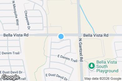 Map image of the property - 1836 E Silversmith Trail