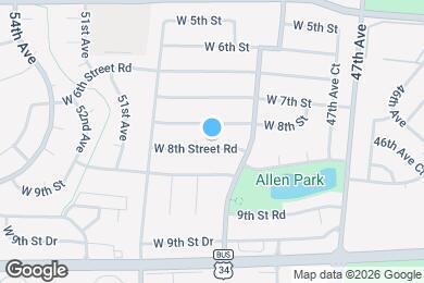 Map image of the property - 4937 W 8th Street Rd