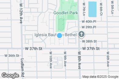 Map image of the property - 3865 W 9th Ave