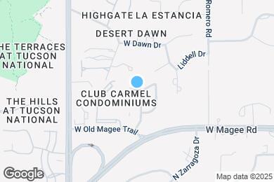 Map image of the property - 8075 N Circulo El Palmito