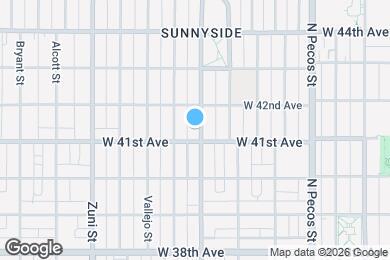 Map image of the property - 4117 Tejon St