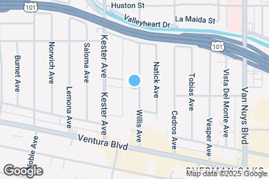 Map image of the property - 4623 Willis Ave