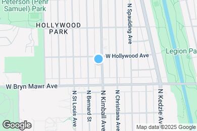 Map image of the property - 5638 N Kimball Ave