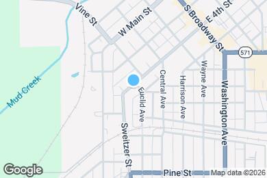 Map image of the property - 407 W 4th St