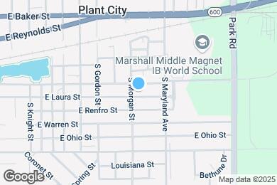 Map image of the property - 1404 E Laura St