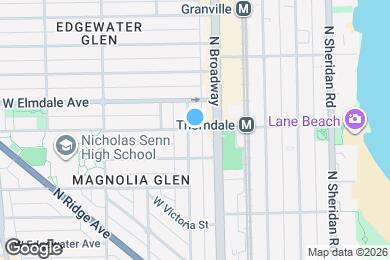 Map image of the property - 1212 W Thorndale Ave