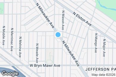 Map image of the property - 5746 N Milwaukee Ave