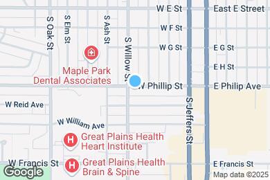Map image of the property - 316 W Philip Ave