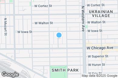 Map image of the property - 843 N Maplewood Ave