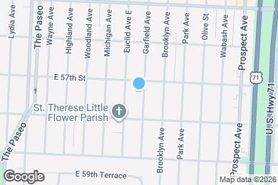 Map image of the property - 5712 Garfield Ave