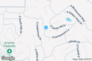 Map image of the property - 1348 S Hidden Valley Dr