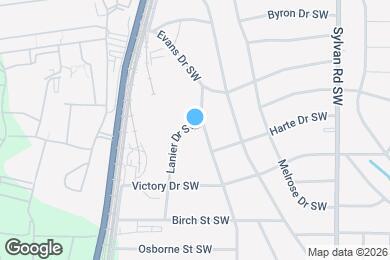 Map image of the property - 1691 Evans Dr SW