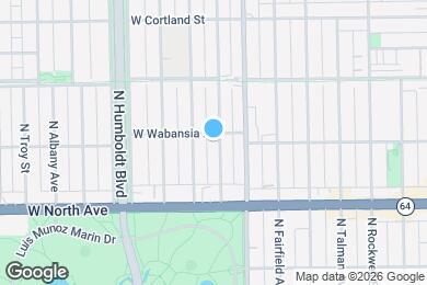 Map image of the property - 1662 N Mozart St