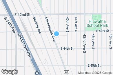 Map image of the property - 4321 Minnehaha Ave