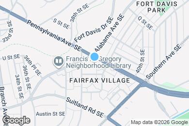 Map image of the property - 3927 Pennsylvania Ave. SE