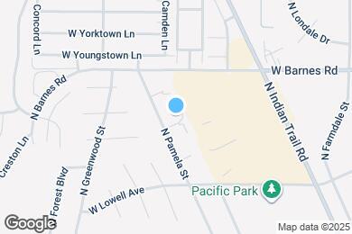 Map image of the property - 8850 N Pamela St