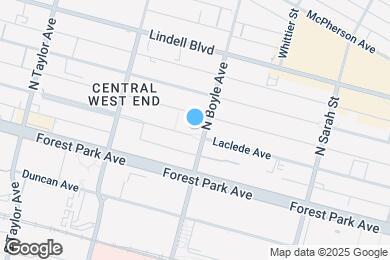 Map image of the property - 4303 Laclede Ave