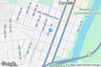 Map image of the property - 457 SW Washington Ave