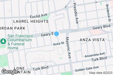 Map image of the property - 2741 Geary Blvd