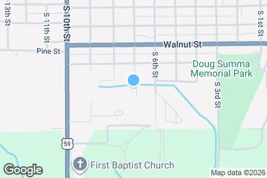 Map image of the property - Tarkio Village Apartments