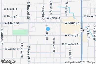 Map image of the property - 205 S Bentley St