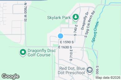 Map image of the property - 631 E 1590 S