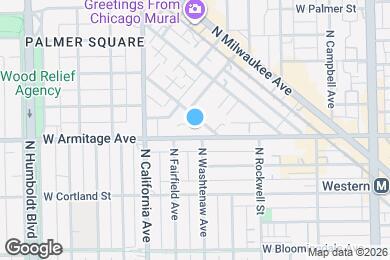 Map image of the property - 2704 W Armitage Ave