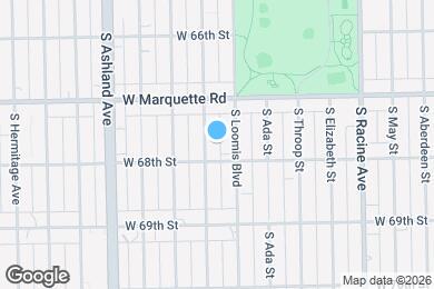 Map image of the property - 6741 S Bishop St