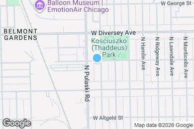 Map image of the property - 2652 N Harding Ave