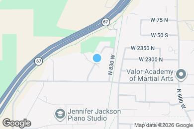 Map image of the property - 880 W 2310 N