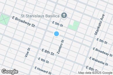 Map image of the property - 607 E Broadway St