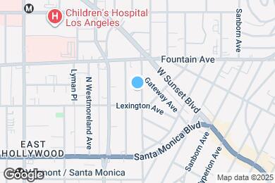 Map image of the property - 1223 N Hoover St