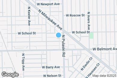 Map image of the property - 4022 W Melrose St