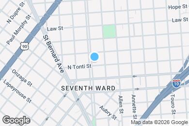 Map image of the property - 2305 A P Tureaud Ave