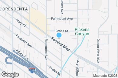 Map image of the property - 2515 1/2 Foothill Blvd