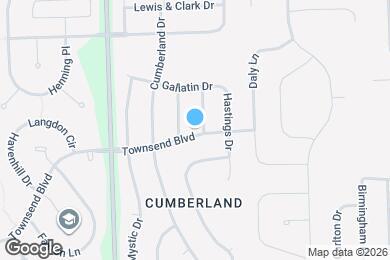 Map image of the property - 2105 THREE Forks Dr