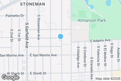 Map image of the property - 328 E Linda Vista Ave