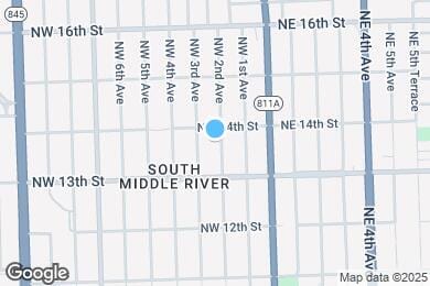 Map image of the property - 1333 NW 2nd Ave